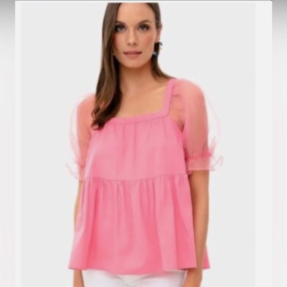 Pomander Place Tinsley Top Women’s X-Small Bubblegum Pink Blouse Tuckernuck $128